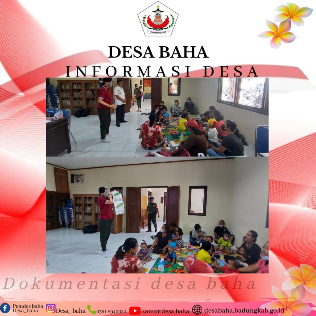 Kelas Ibu Balita umur 2-5 tahun bulan april di Desa Baha, Kec. Mengwi